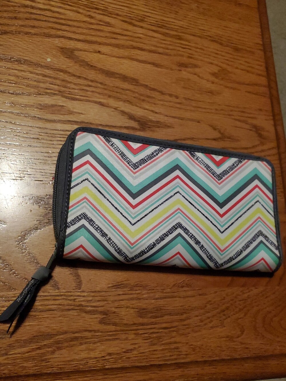 Thirty-One Save Your Way Coupon Clutch Wallet Party Punch Chevron Organizer